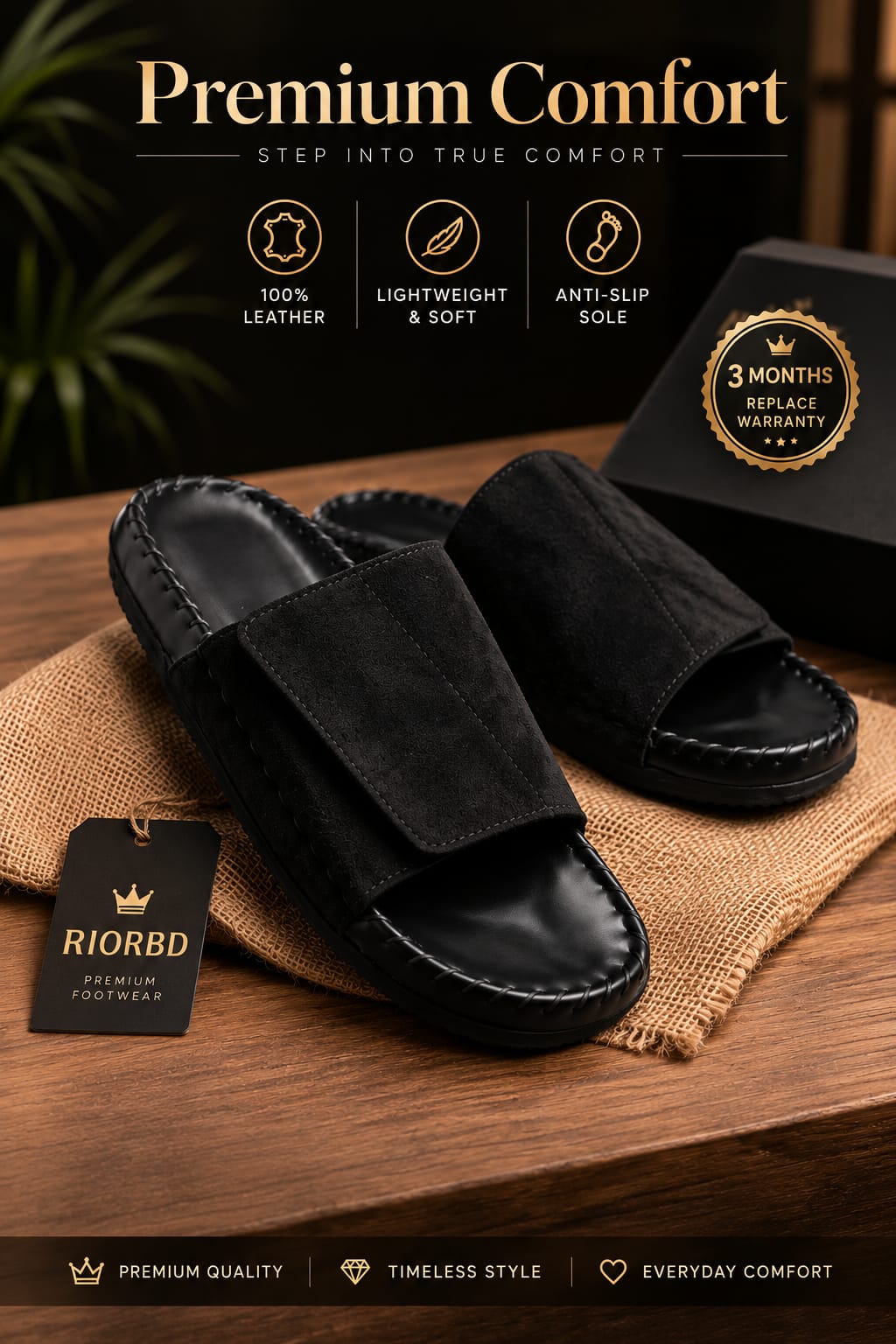 Premium Leather Sandal For Men